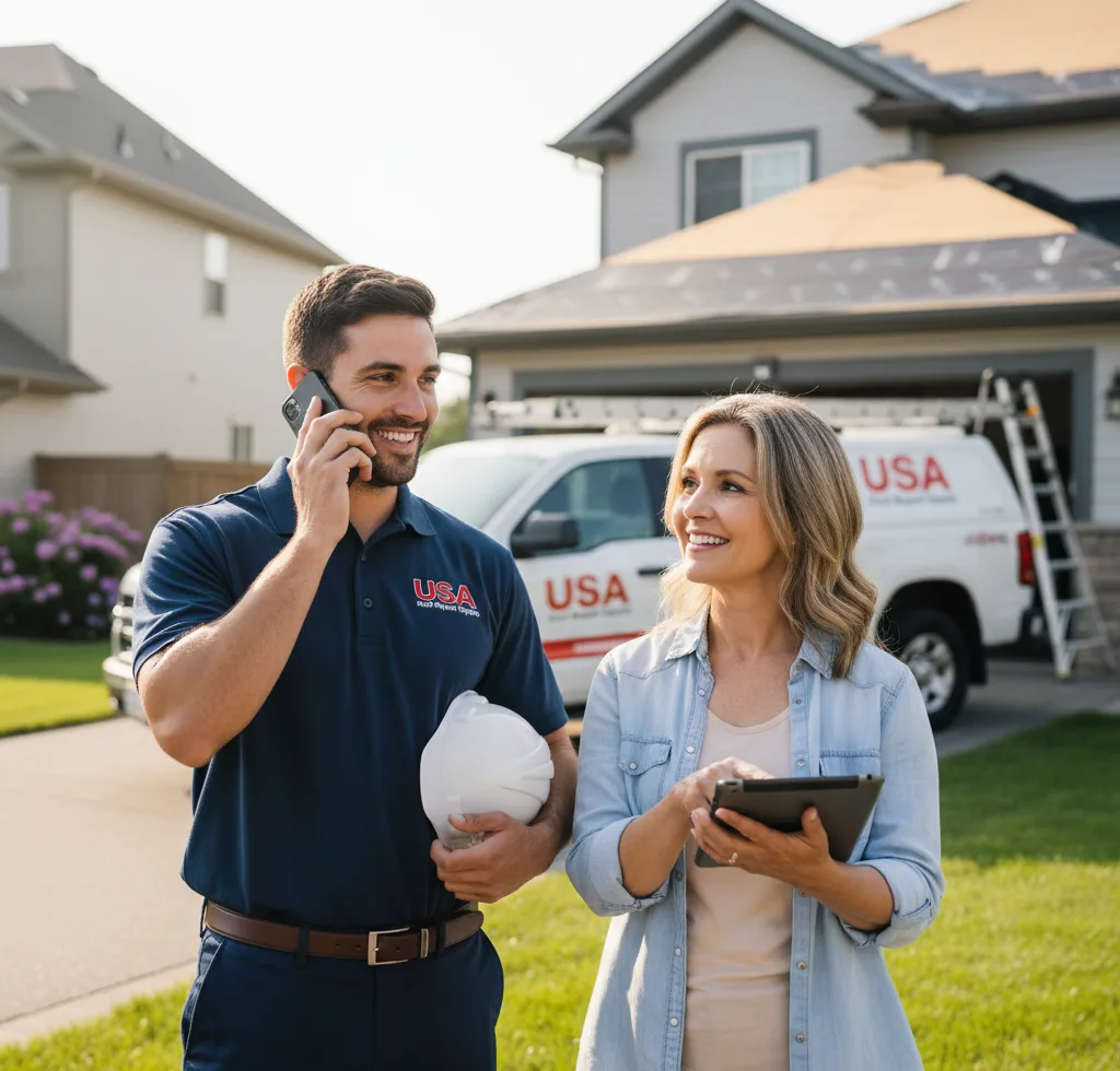 USA Roof Repair Experts customer support in Mansfield Center